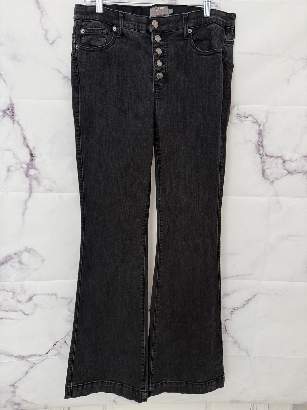 Torrid bombshell flair premium stretch black jeans size 14T
